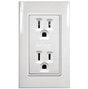 Igoto contacto duplex con placa blanco / lugano PB105/2-B