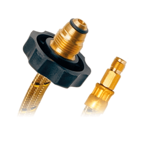 Coflex gas vinilo pigtail 7/16 m x 718 izq con maneral .55 cm VG-P55