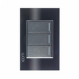 Lucek cristal negro 2 interruptores sencillos y 1 escalera 1 modulo