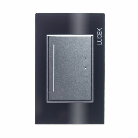 Lucek cristal negro 1 interruptor sencillo 3 modulos