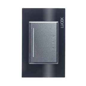 Lucek cristal negro 1 interruptor escalera 3 modulos