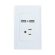 Lucek placa con 1 contacto y 2 entradas USB