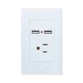 Lucek placa con 1 contacto y 2 entradas USB