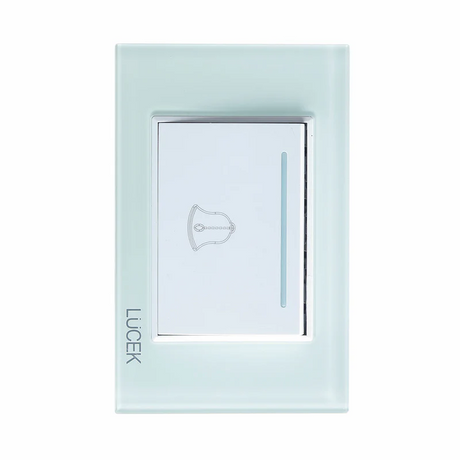Lucek cristal aqua boton timbre 3 modulos