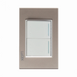 Lucek cristal dorado 2 interruptores escalera 1.5 modulos
