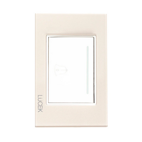 Lucek cristal dorado boton timbre 3 modulos