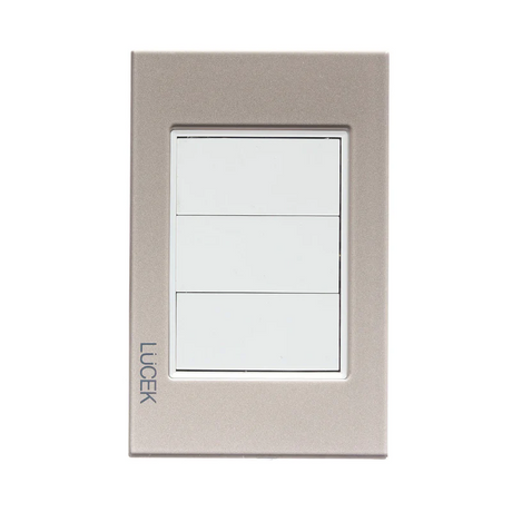 Lucek cristal dorado placa ciega