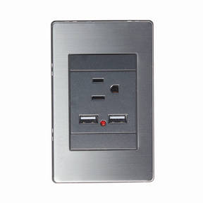 Lucek premium anodizado contacto y 2 entradas de USB