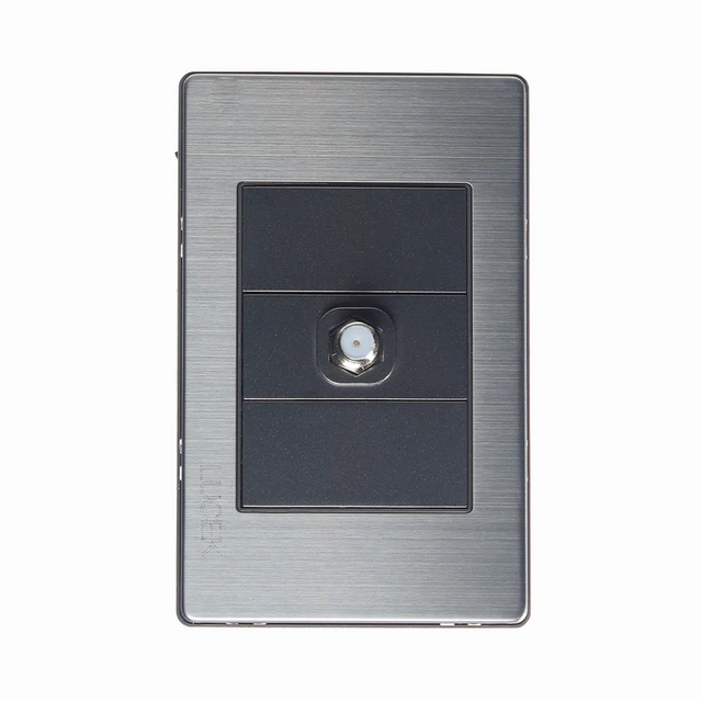 Lucek premium anodizado toma de television.