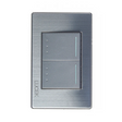 Lucek premium plateado metalica 2 apagadores de escalera 1.5 mod