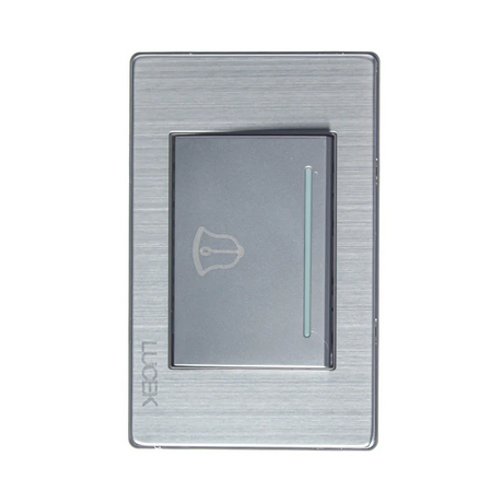 Lucek premium plateado boton timbre 3 mod.