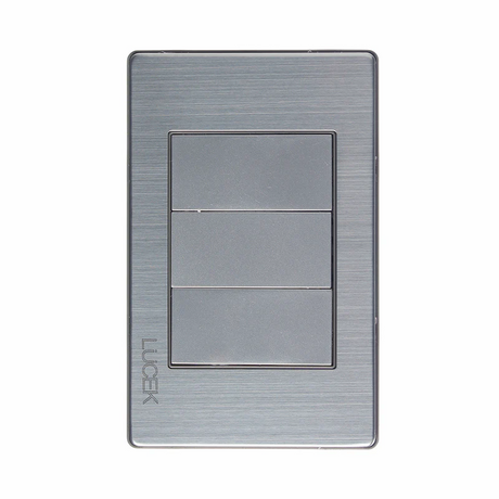Lucek premium plateado metalica ciega
