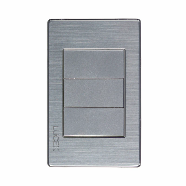 Lucek premium plateado metalica ciega