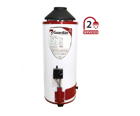 Guardian calentador de paso gas LP. piezo-electrico 7.8 L./min. modelo T9