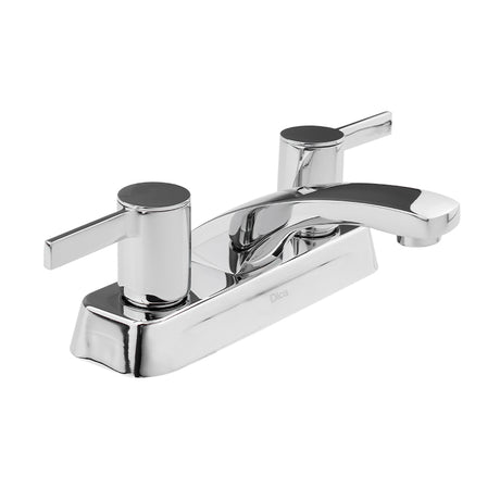 Dica 4057 mezcl. de 4 pulg. para lavabo con cubierta y manerales en laton tipo cilindro