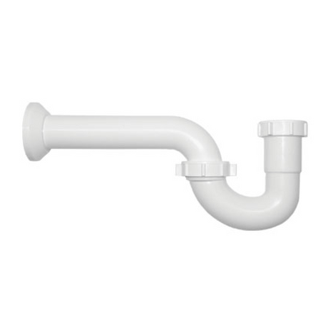 Coflex trampa plastica blanca sin registro para lavabo y/o fregadero