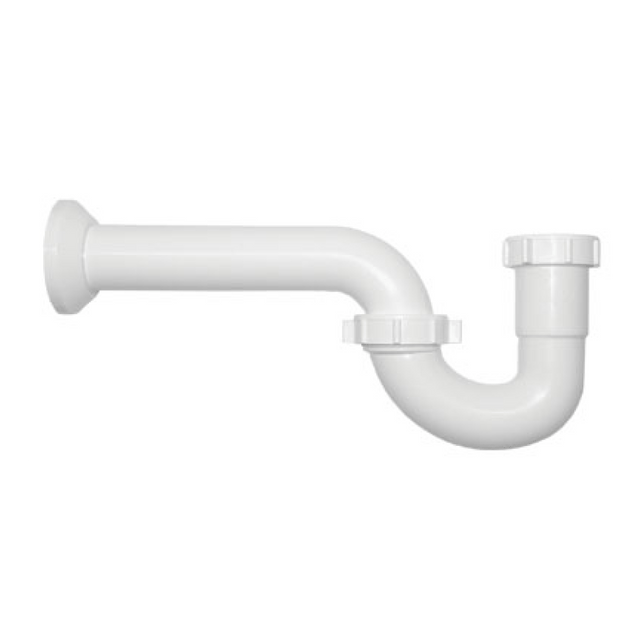 Coflex trampa plastica blanca sin registro para lavabo y/o fregadero
