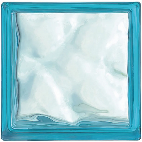 Vidrio bock azurro - azul zafiro 19X19X8
