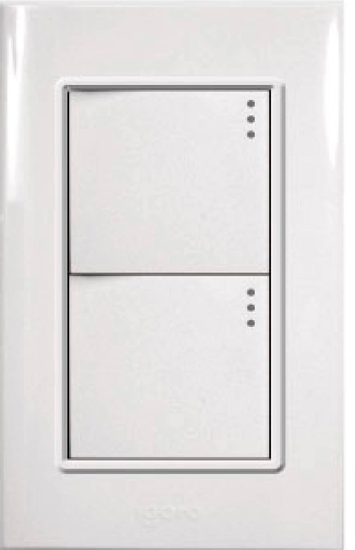 Igoto placa de 3 modulos, 2 apagadores 1.5 PB513-B