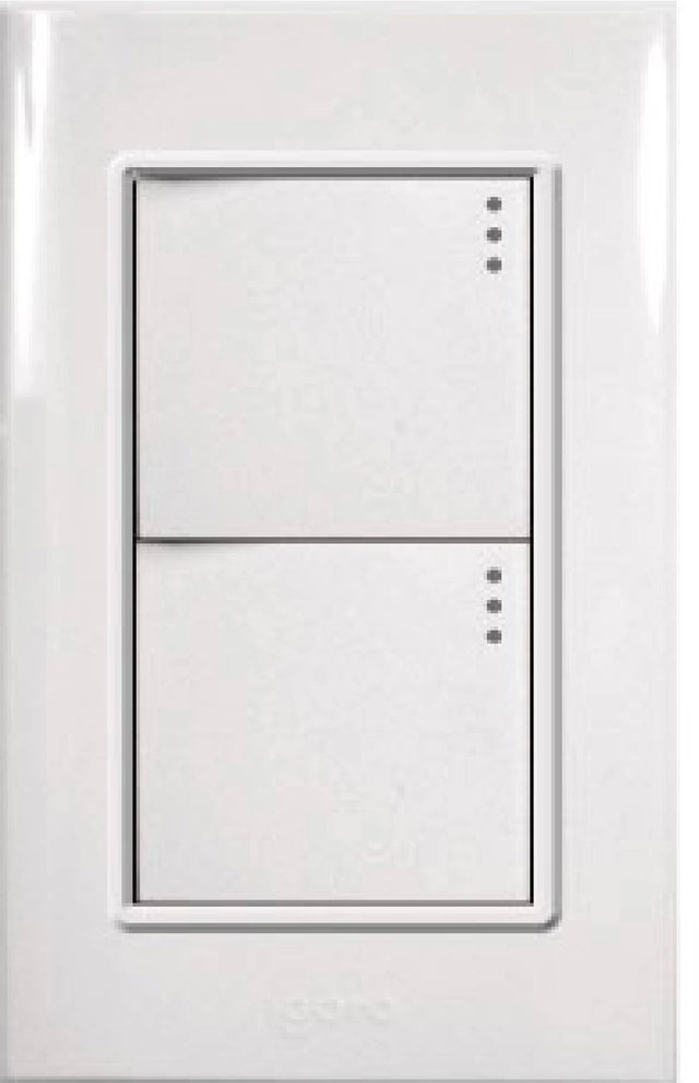 Igoto placa de 3 modulos, 2 apagadores 1.5 PB513-B