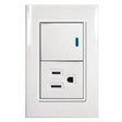 Igoto placa lugano plus armada apagador y contacto 2P+t PB612-B