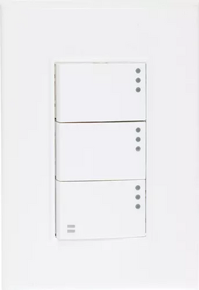Igoto placa lugano plus armada con 2 apagadores sencillos y 1 escalera PB615-B