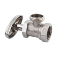 Dica 3401SCE llave angular laton de vuelta completa economica niquelada 1/2 (13 mm.) nps/npt