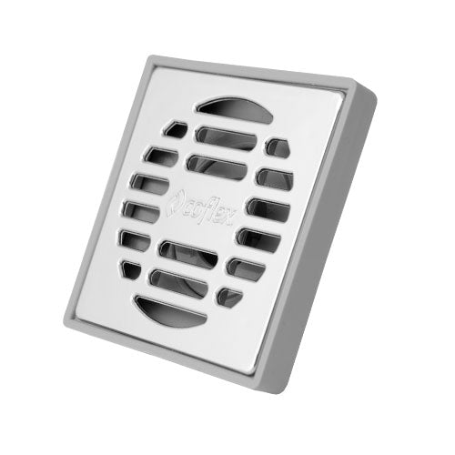 Coflex coladera cuadrada ABS con rejilla cromada ABS PC-161