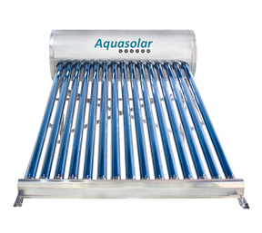 Aquasolar 15 tubos acero inox. 180 L baja presion