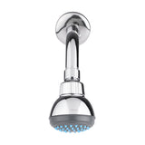 Dica 4506BL regadera ecol. 2 pulg. de cebolla con brazo y chapeton cromo