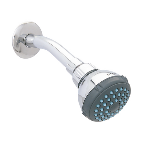 Dica 4506BV regadera ecol. 2 pulg. de cebolla con brazo y chapeton cromo