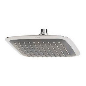 Dica 4531BL regadera ecol. 8 pulg. de plato cuadrado sin brazo y chapeton gris