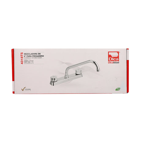 Dica 4318TS mezcl. ecol. 8 pulg. cuello corto para fregadero - imagen 4