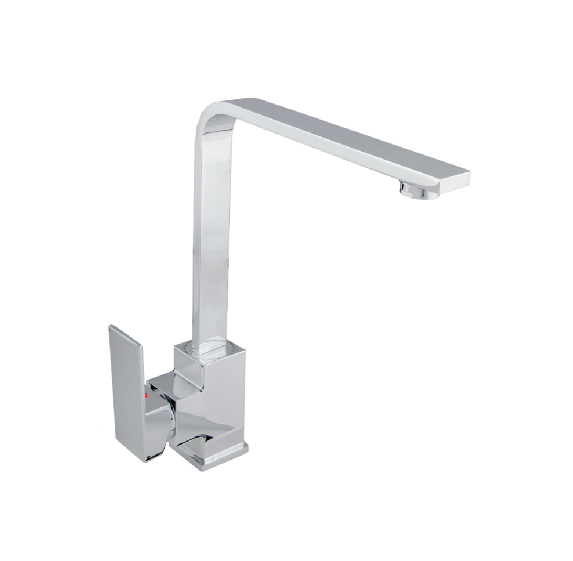 Dica 4087 monomando alto ecologico para fregadero con mangueras altura 29.5 cm. plano