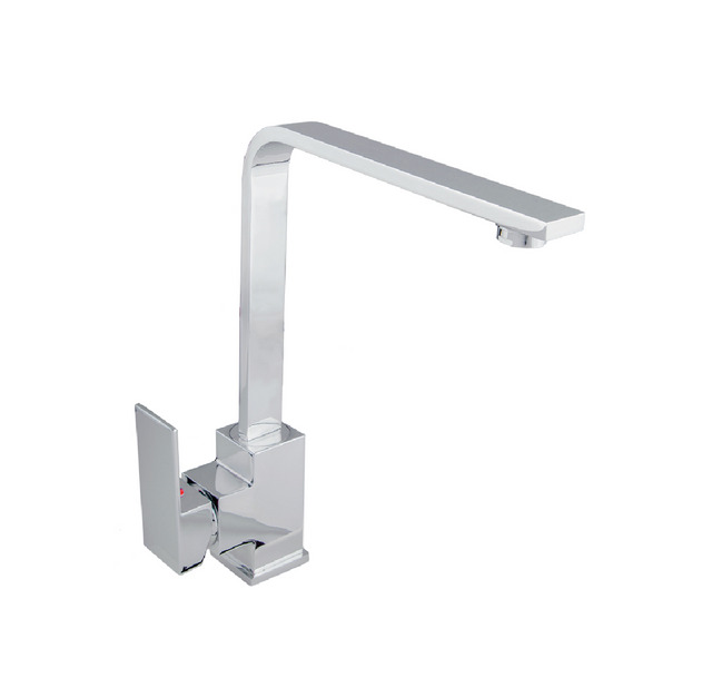 Dica 4087 monomando alto ecologico para fregadero con mangueras altura 29.5 cm. plano