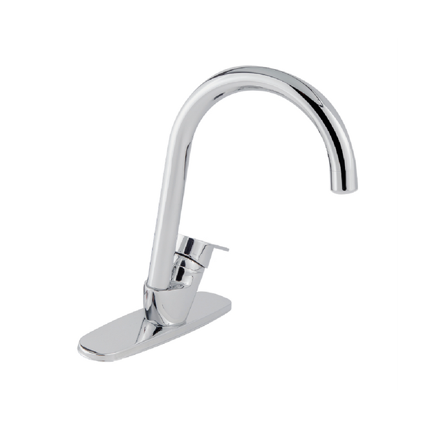 Dica 4086 monomando alto ecologico para fregadero con mangueras altura 29.5 cm. inclinado