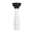 Dica 3730CB cespol plastico flex. con bote grande con contracanasta clasica para fregadero blanco
