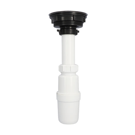 Dica 3730CB cespol plastico flex. con bote grande con contracanasta clasica para fregadero blanco