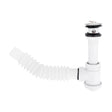 Dica 3701CC cespol plastico flex. con bote chico con cubierta metalica para lavabo