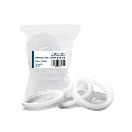 Aquasolar empaque de silicon para calentador solar (58 mm.)1 pieza