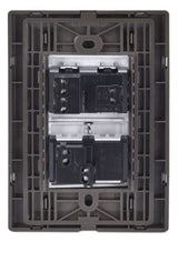 Igoto placa armada inox con 1 apag sencillo y 1 contacto de 1.5 mã“dulos plata - imagen 2