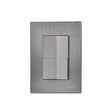 Igoto placa armada inox con 1 apagador sencillo y 1 apagador escalera de 1.5 mã“dulos plata