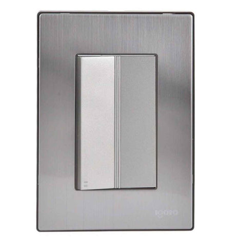 Igoto placa armada inox con 1 apagador escalera de 3 mã“dulos oxford - imagen 2