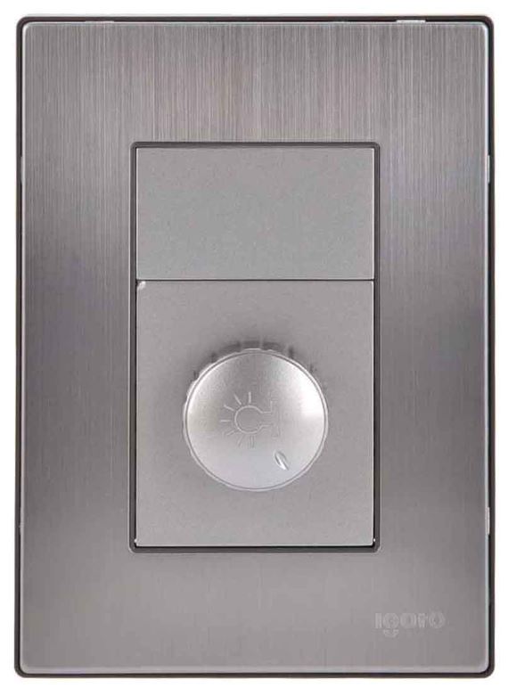 Igoto placa armada inox con dimmer oxford