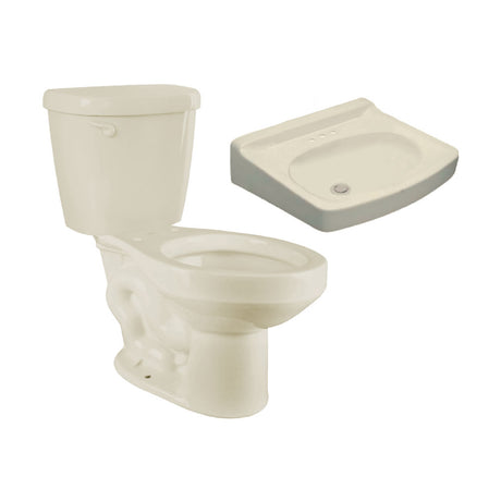 Star juego taza tanque y lavabo hueso