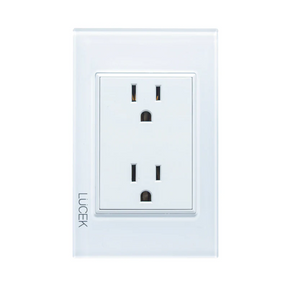 Lucek colors blanco placa con contacto duplex