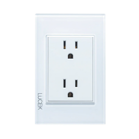 Lucek colors blanco placa con contacto duplex