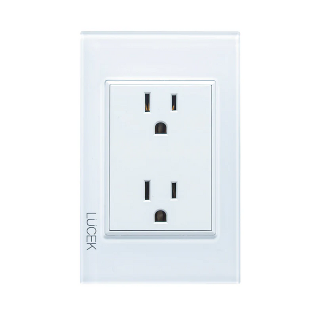 Lucek colors blanco placa con contacto duplex