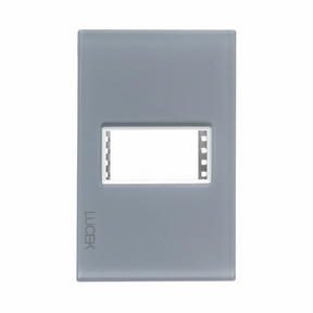 Lucek colors gris placa metalica de 1 mod
