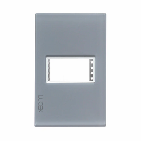 Lucek colors gris placa metalica de 1 mod
